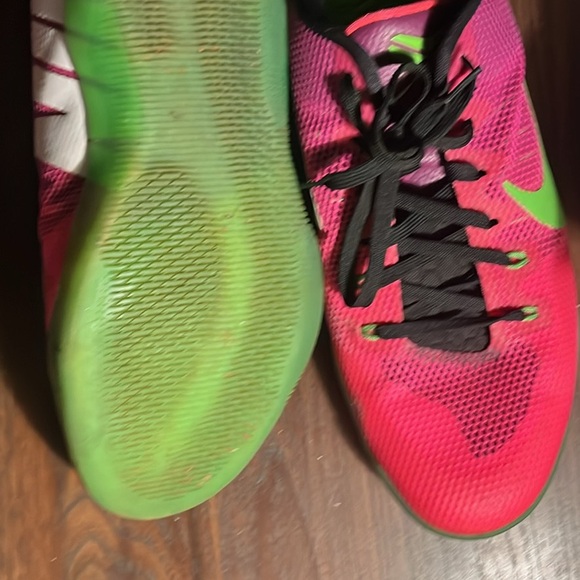 Nike Vibrant Pink and Green Shoes